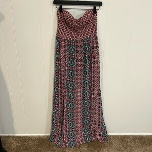 XHILARATION Strapless Maxi Dress M